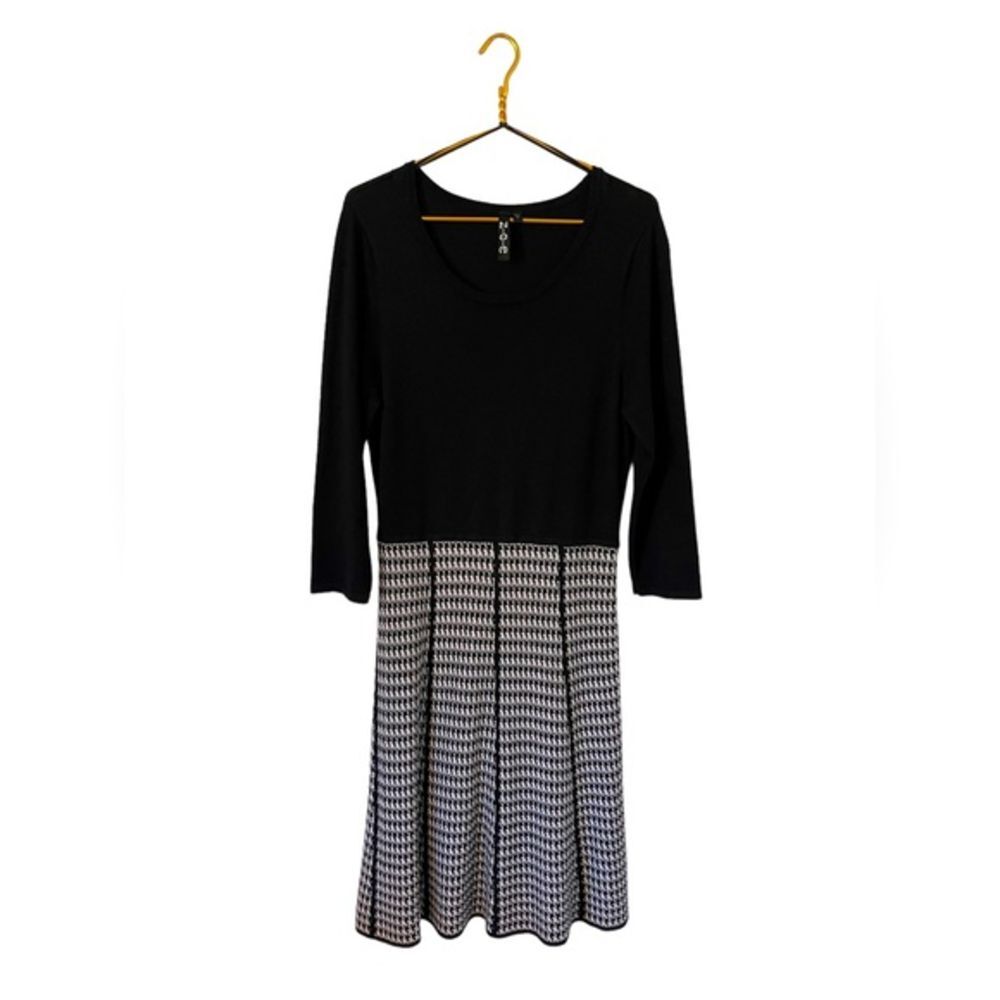 Zoë by Zoë + Phobee Houndstooth Sweater Dress, Size‎ Large